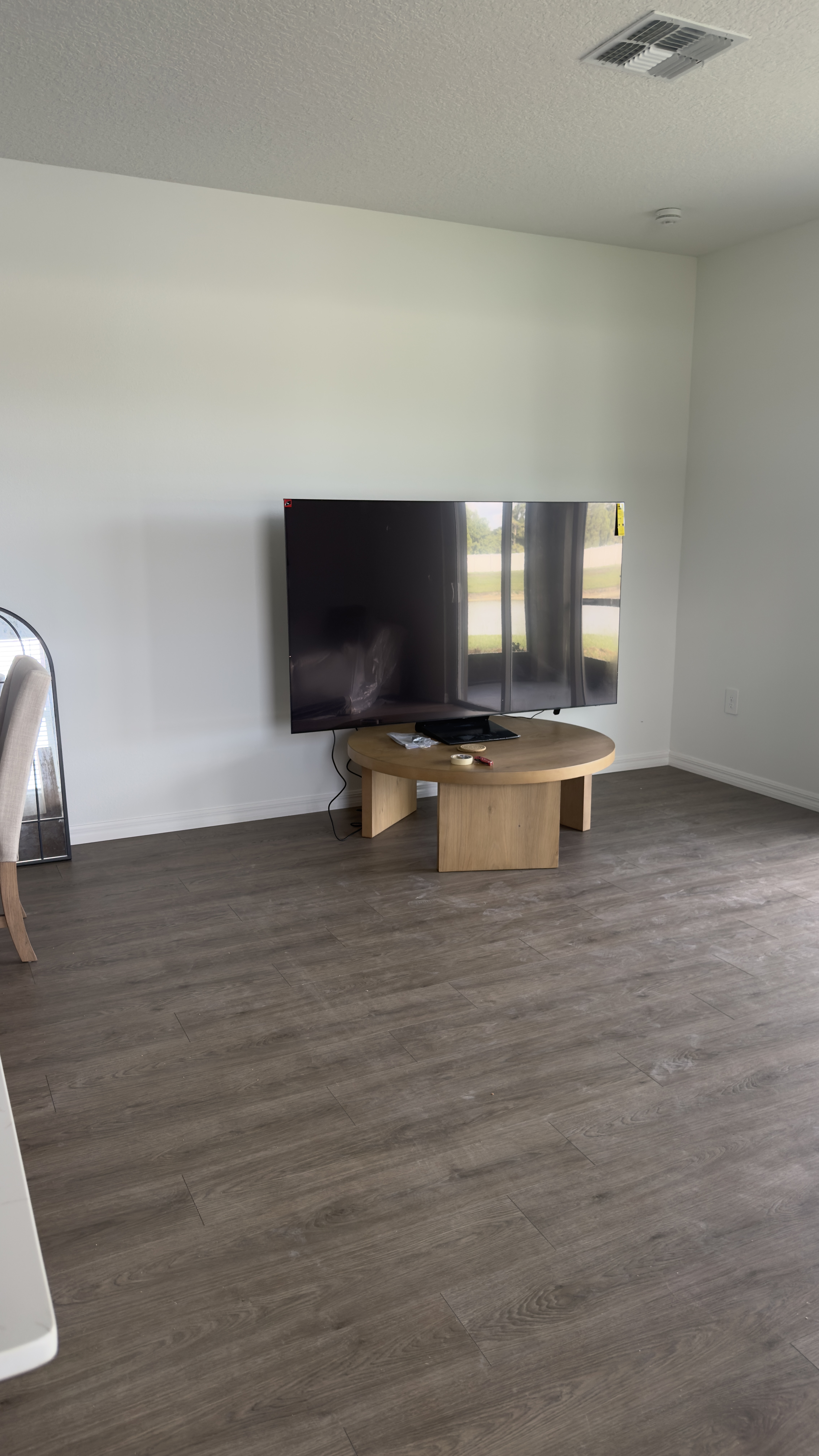 TV wall before
