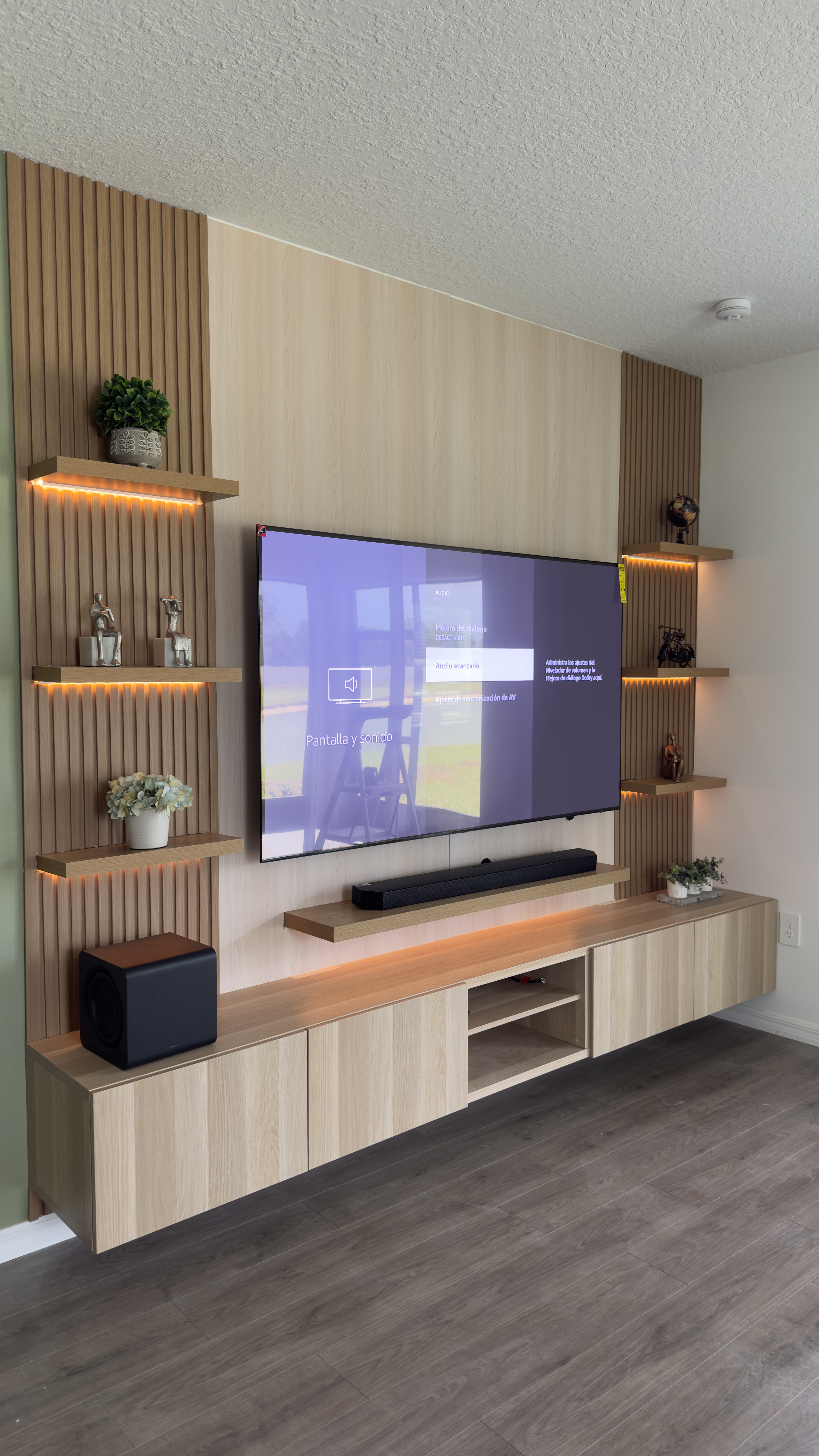 TV wall after