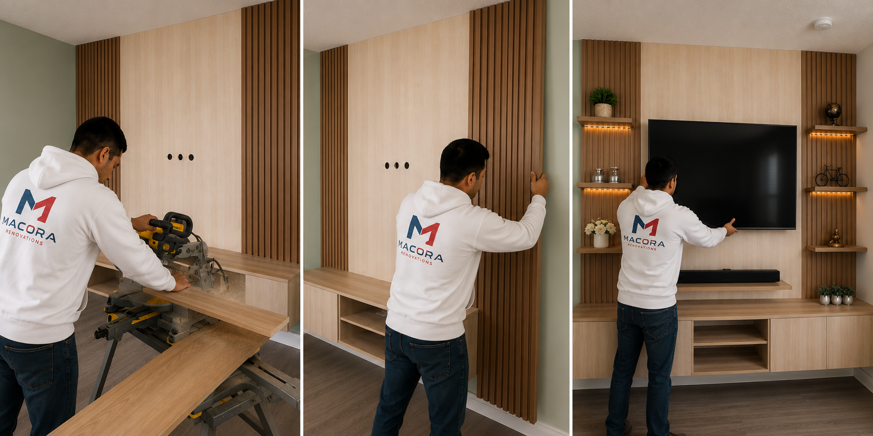 Bathroom remodel by Macora Renovation